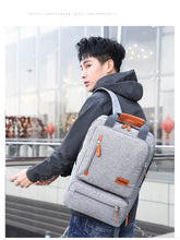 Load image into Gallery viewer, Cross Border Customizable Backpack Male STUDENT'S School Bag Travel Bag Multi-functional Casual Laptop Computer Bag Wholesale on