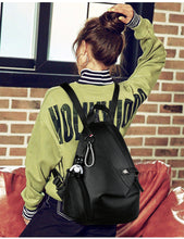 Load image into Gallery viewer, 2020 New Backpack Female Simple Solid Color Large Capacity School Bag Fashion Personality Anti-theft Travel Bag