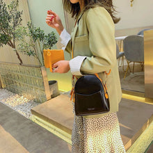 Load image into Gallery viewer, WoMan Mini Backpack Casual Sweet Style PU Leather 2 Zipper Ladies