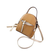Load image into Gallery viewer, WoMan Mini Backpack Casual Sweet Style PU Leather 2 Zipper Ladies