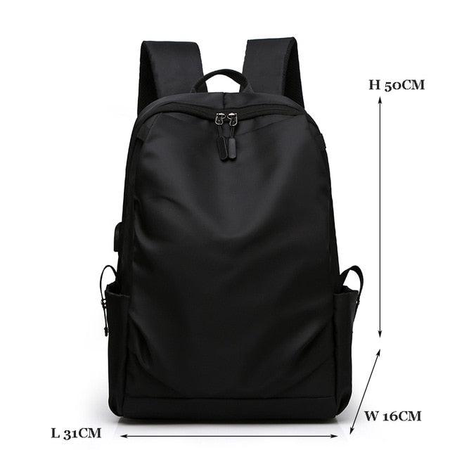New School Fashion Men Backpack Bag Laptop Water Proof Backpack Mochila Masculina Men External USB travel Charge Bag HOT SALE