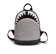 Load image into Gallery viewer, 3D Cartoon Shark Backpack age 1-3 Toddler Canvas backpack Kids Children bookbag Kindergarten School bag for girls boys Mochila
